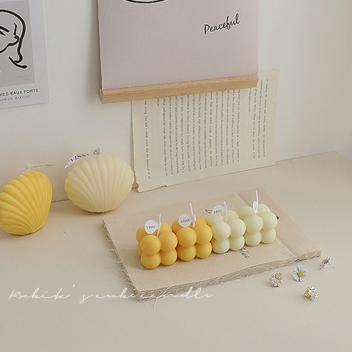 Nến thơm rubik rubic đậu nành tự nhiên nến decor size nhỏ, nến thơm mini