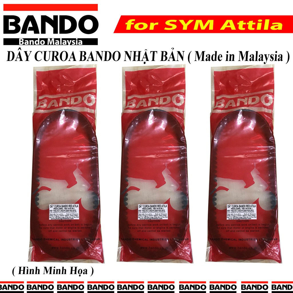 Dây curoa SYM Attila  Bando Malaysia