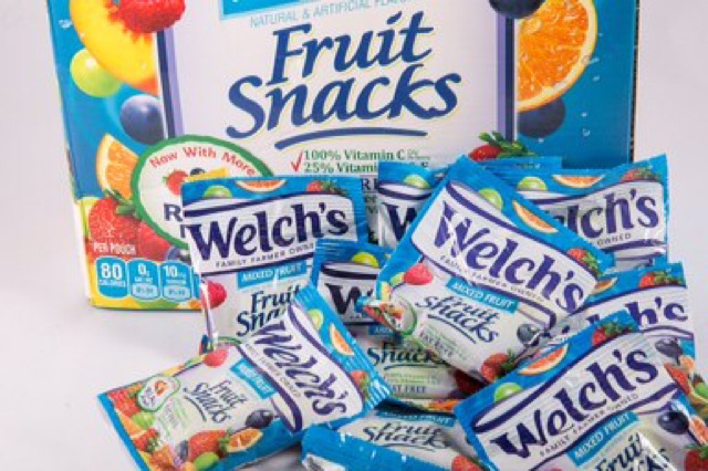Thung 90 gói kẹo dẻo WELCH Fruit Snacks Mỹ