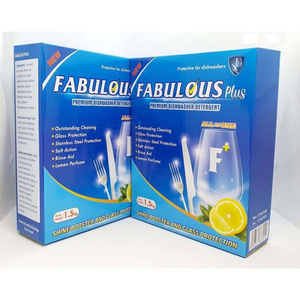Bột rửa bát hữu cơ cho máy rửa bát không mùi sạch bóng Fabulous Power