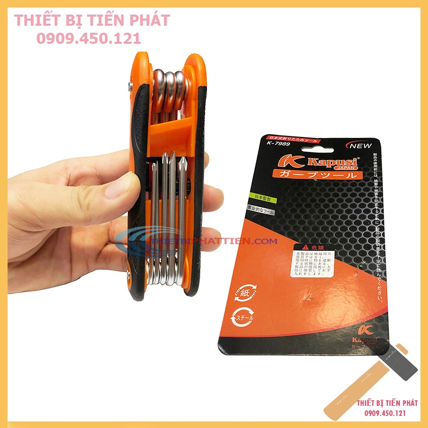 Bộ tua vít đa năng K-7989 kapusi 8 đầu thép crv cao cấp ( Hàng chính hãng )