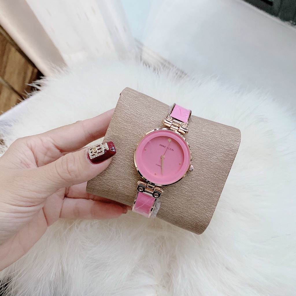 Đồng hồ nữ Anne Klein, mặt tròn cực xinh - Đồng hồ AK1021 bảo hành 12 tháng