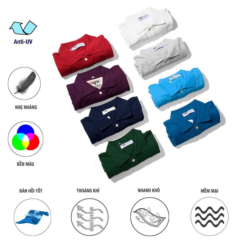 Áo thun nam polo cao cấp Pigofashion Zab19 Xanh đen | BigBuy360 - bigbuy360.vn