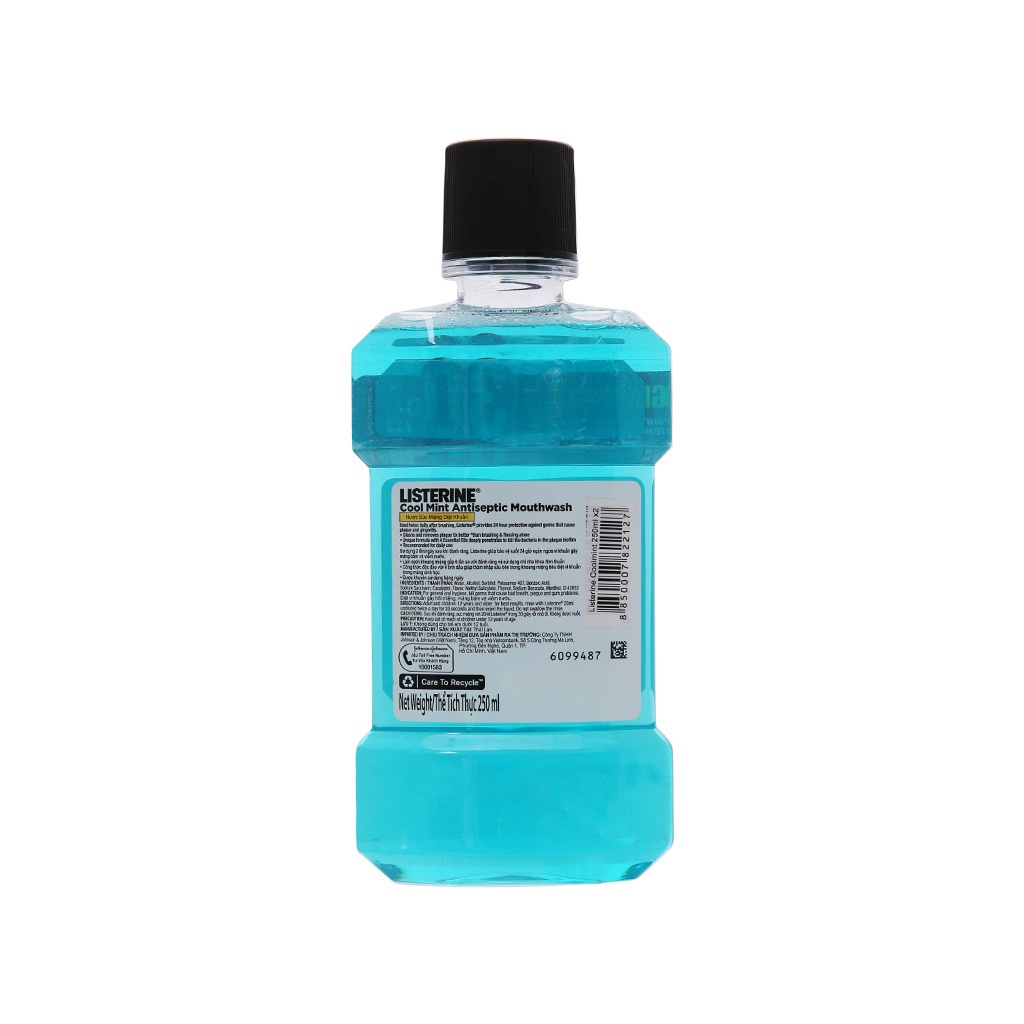 Nước Súc Miệng Listerine Cool Mint 750ml - 250ml