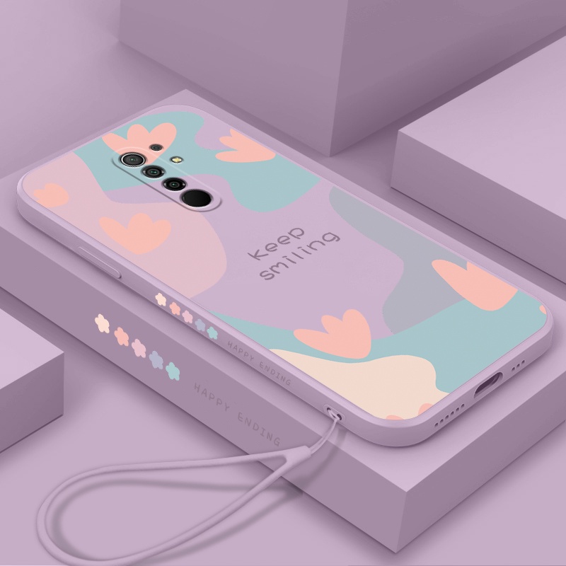 Ốp Điện Thoại Viền Silicon Có Dây Đeo Cho Redmi 10 Redmi 9 Redmi 8 Redmi 8a Redmi 7 Redmi 6a Redmi 6 Redmi 5a