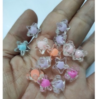 5/10/20 Hạt Nhựa Hình Ngôi Sao 11x11.5mm Làm Trang Sức