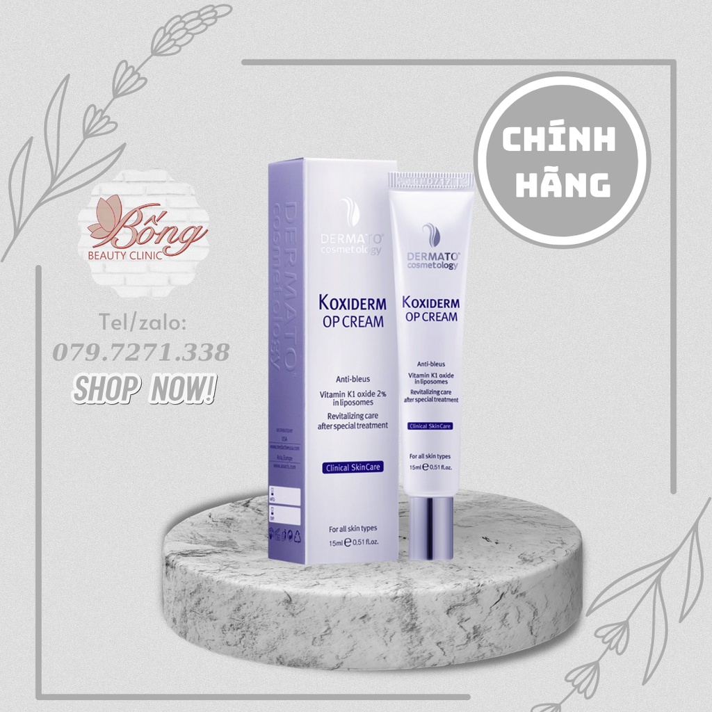 [Chính Hãng] Kem phục hồi da giảm thâm đỏ Vitamin K1 Oxiderm Op Cream
