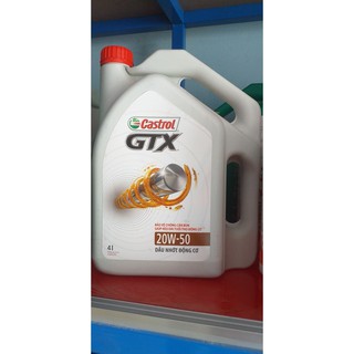 Nhớt xe ô tô cao cấp Castrol GTX 20W50 chai 4L