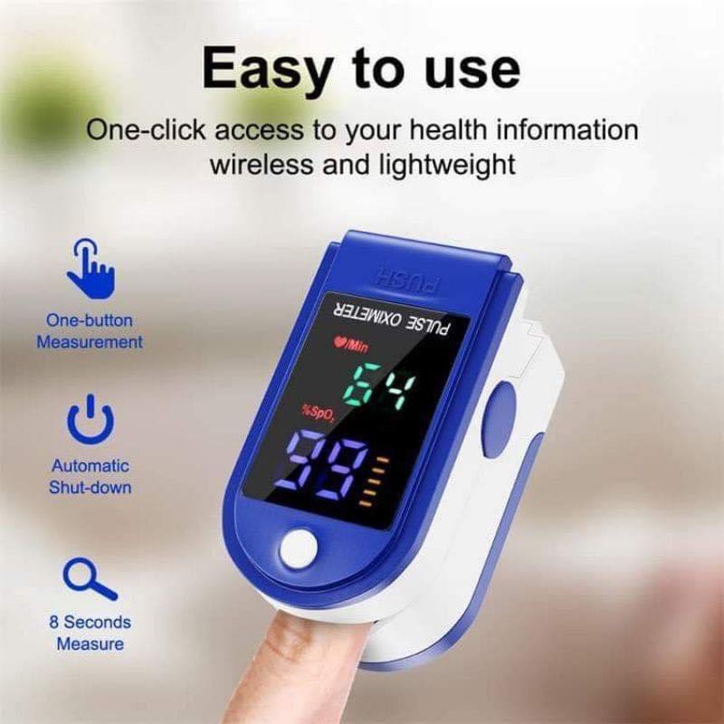 Máy đo Sp02 và đo nồng độ oxy trong máu và nhịp tim Pulse Oximeter LK-87   [ BẢO HÀNH 12 THÁNG]