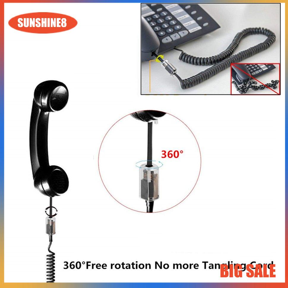 Dây cáp điện thoại xoay 360 độ chống rối