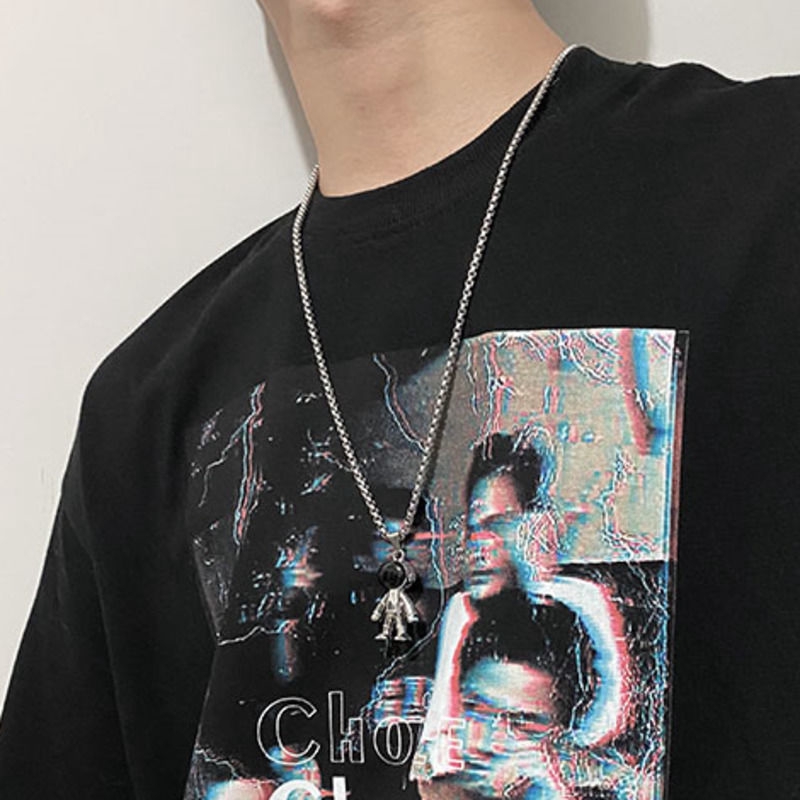 Dây Chuyền Mặt Hình Phi Hành Gia Phong Cách Hip Hop Thời Trang 22498