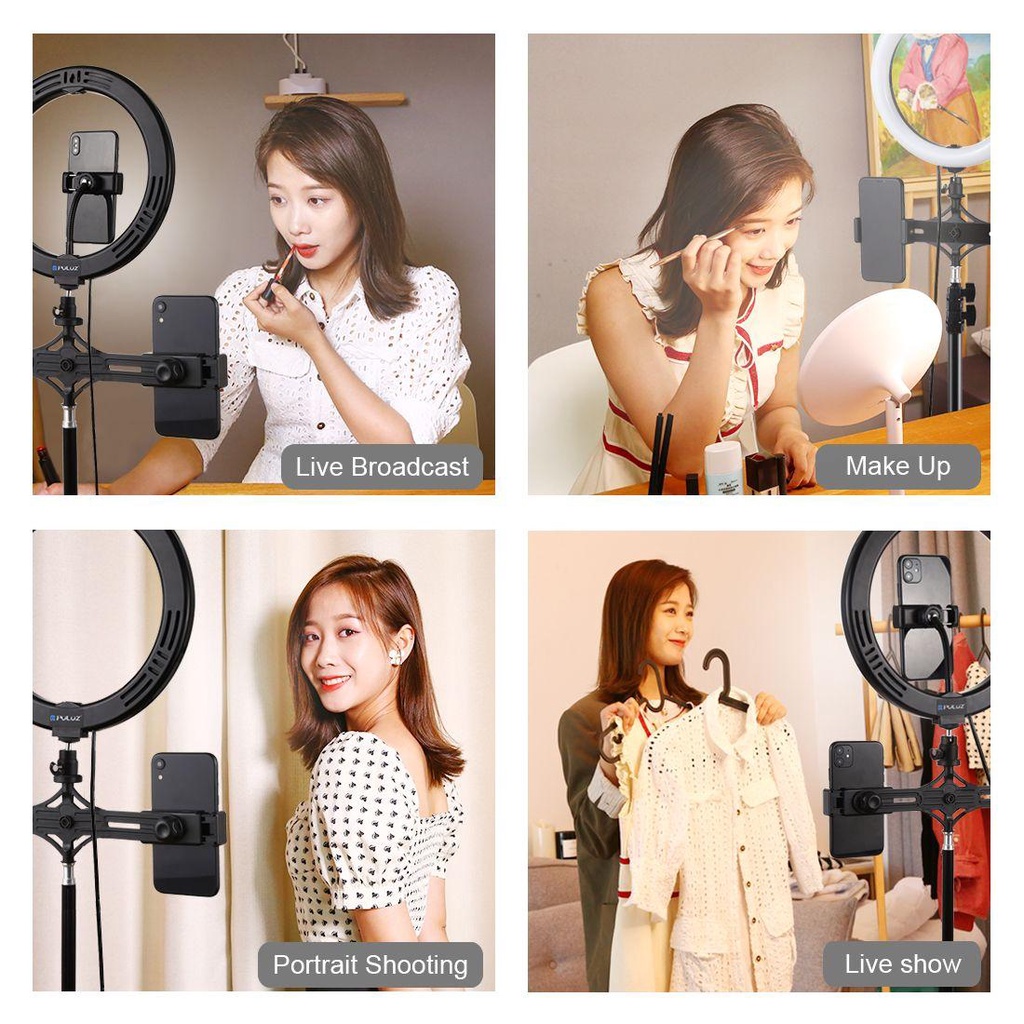 BEBETTERM Vòng Đèn LED 10.2 inch Hỗ Trợ Chụp Ảnh Selfie