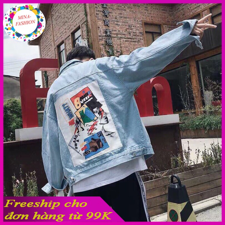 🌟HCM🌟🌺FREESHIP 99K🌺️⚡ Rất Hot Năm Áo Khoác Jeans Nam Nữ Dành Cho Học Sinh Sinh Viên Đi Học Làm Chơi AKJNA07⚡