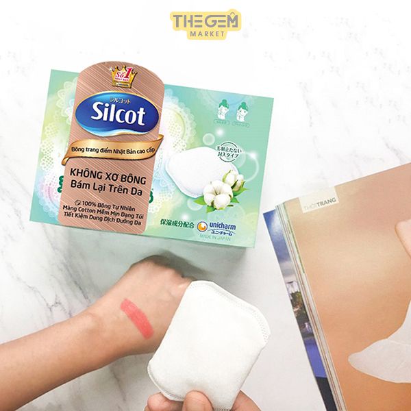 Bông Tẩy Trang Cao Cấp Silcot Premium 66 Miếng/Hộp