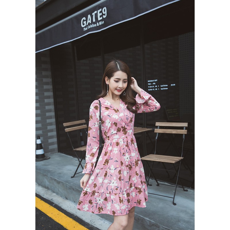 Đầm Hoa Pink White Dịu Dàng Nữ Tính