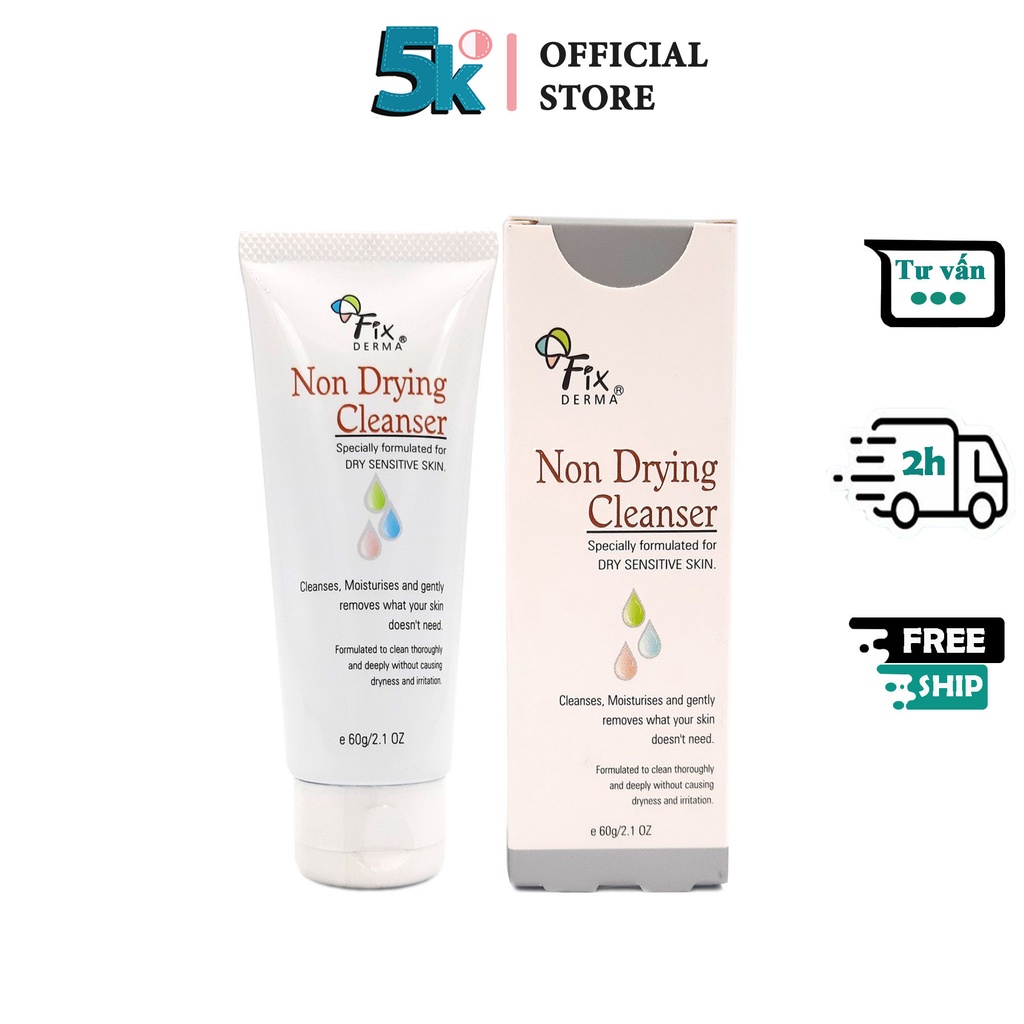 Sữa Rửa Mặt Không Tạo Bọt Cho Da Nhạy Cảm Fixderma Non Drying Cleanser