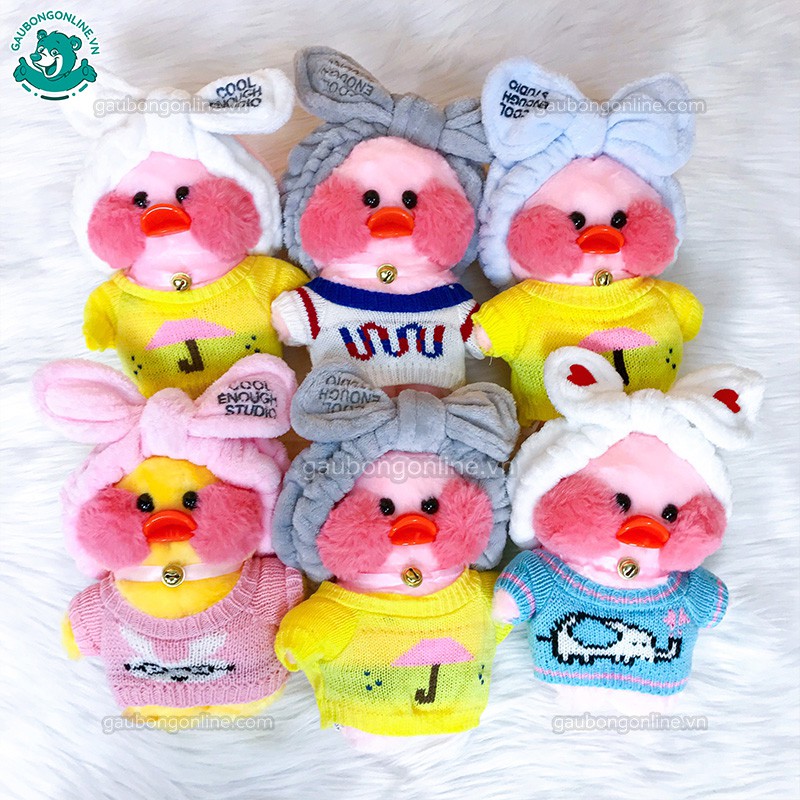 Gấu Bông Vịt Má Hồng Lalafanfan Siêu Cute