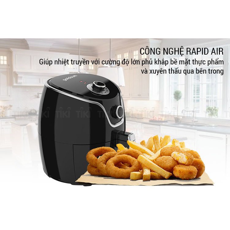 Nồi chiên không dầu Goldsun CQ1502- Dung tích 4,5 Lít, tốt cho sức khỏe