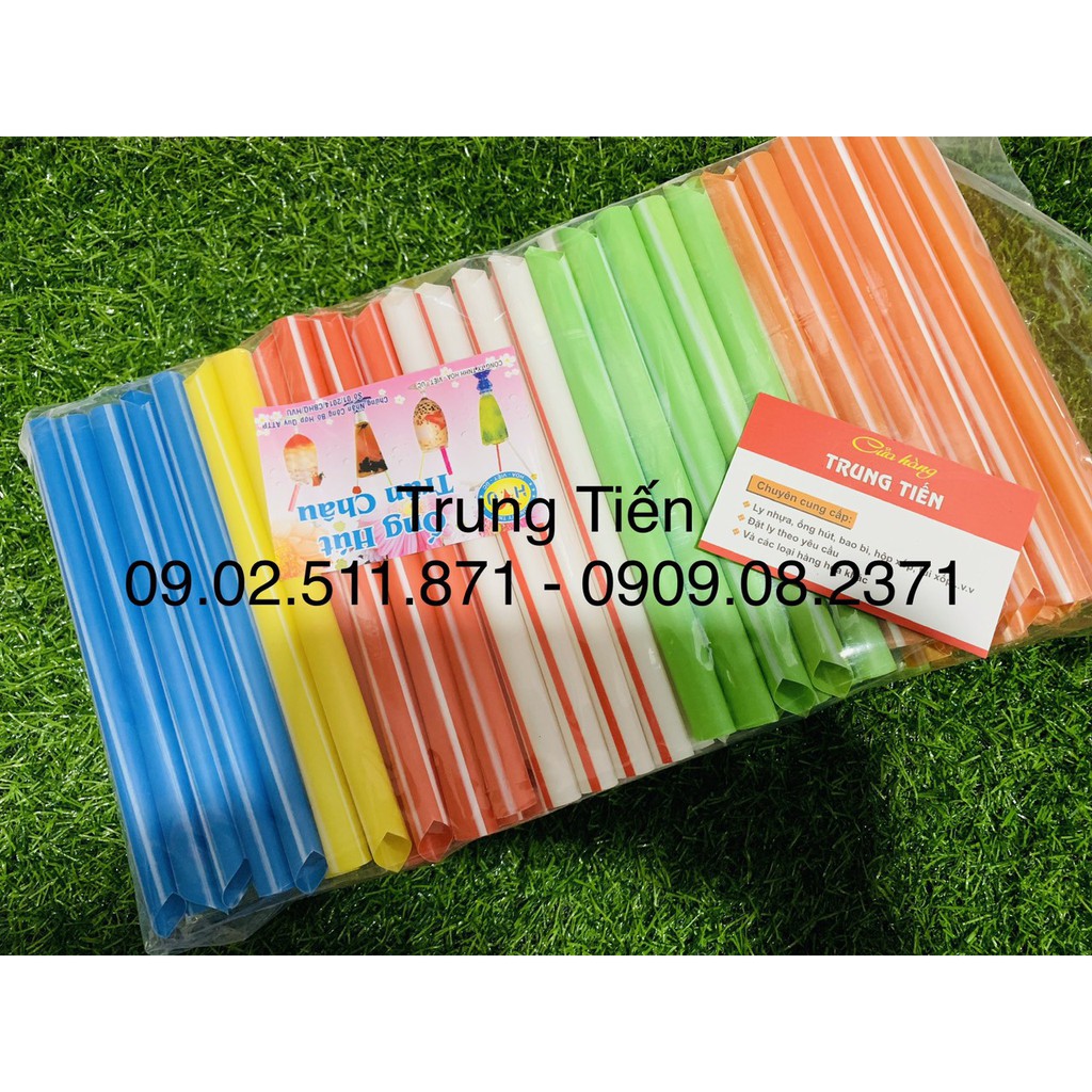 ỐNG HÚT TRÂN CHÂU SỌC MÀU [ BỊCH 500GR ] SỬ DỤNG CÁC QUÁN NƯỚC