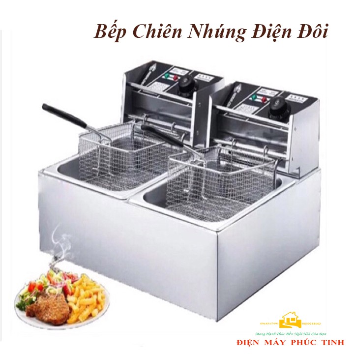 Bếp Chiên Nhúng Đôi EF82