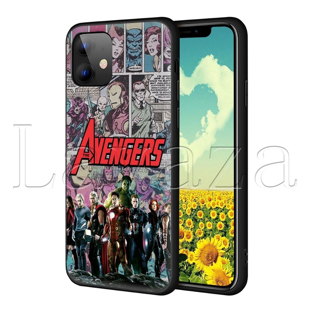 Ốp Điện Thoại TPU Mềm Hình Marvel Avengers-1 Cho iPhone 11 Pro Xs Max Xr X 8 7 6 6s Plus