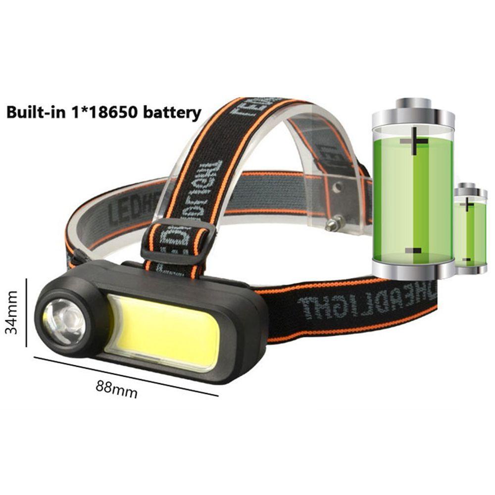 Đèn Pin LED COB 18650 COB Cổng USB Dùng Khi Đi Cắm Trại Ngoài Trời