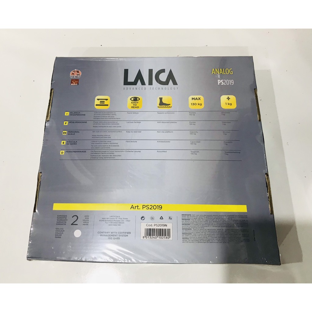 cân sức khỏe cơ học Laica PS2018/PS2019 (cân tới 130Kg)