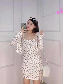 SET ĐẦM BODY KÈM KHOÁC HOA