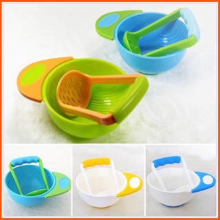 Bộ bát và cán nghiền thức ăn dặm cho bé