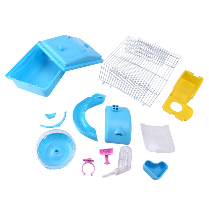 Lồng Nuôi Chuột Hamster Hai Tầng Bằng Cotton Trong Suốt