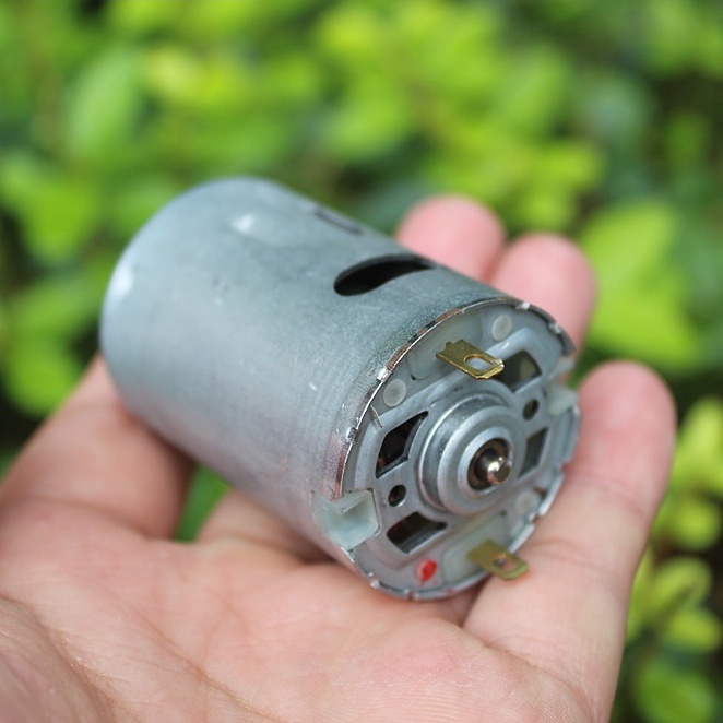 Motor 545 tốc độ cao DC12V - 18V. Động cơ máy khoan điện cầm tay mô-men xoắn cao, vòng bi trước