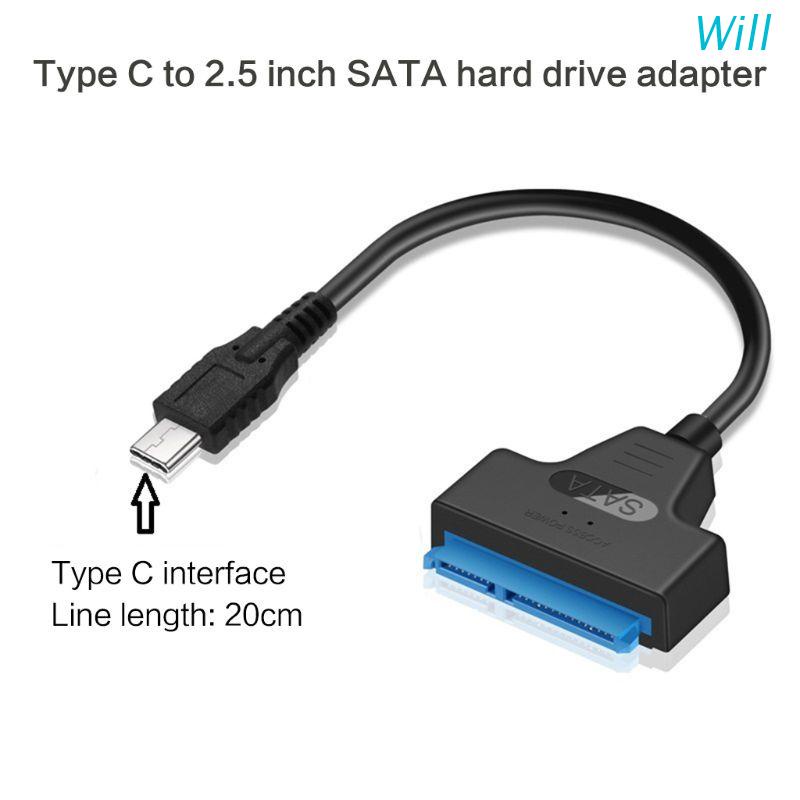 Cáp chuyển đổi USB 3.0/2.0/Type C sang 2.5 Inch SATA cho ổ cứng 2.5'' HDD/SSD