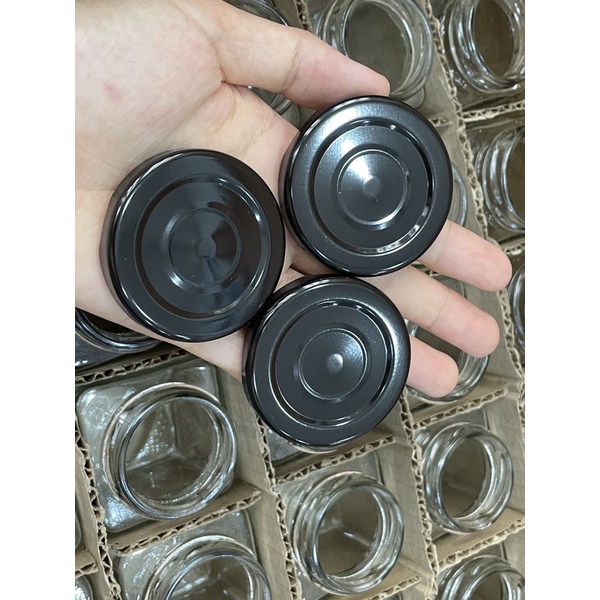 Hủ thủy tinh vuông 100ml có nắp