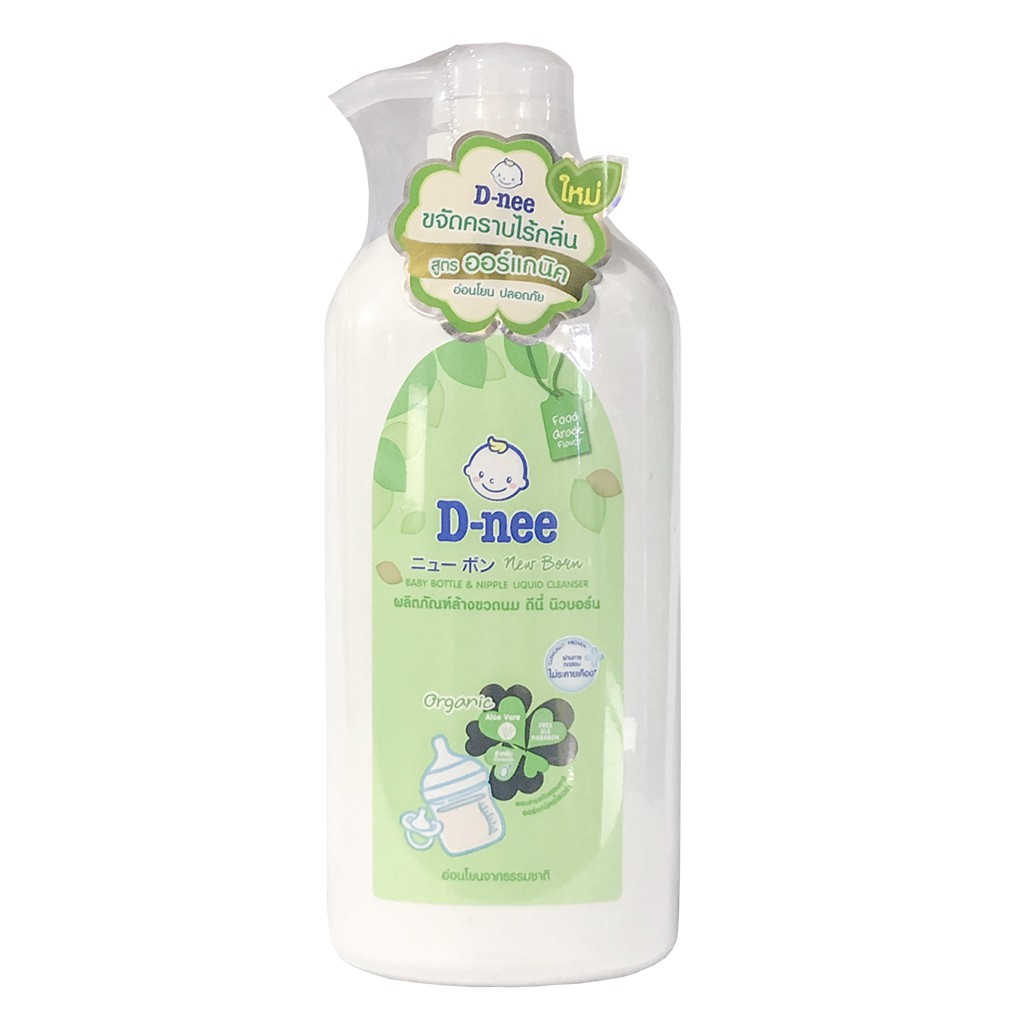 Nước Rửa Bình Sữa và Rau Củ Quả D-nee Mild &amp; Care Chai 620ml