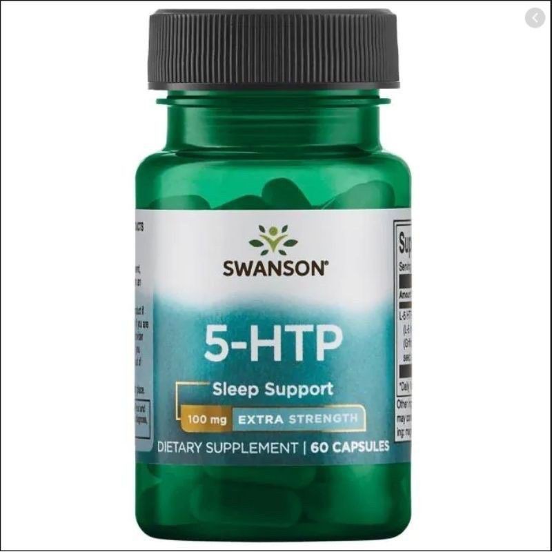 Swanson 5 HTP 100 mg Viên uống giảm căng thẳng, cân bằng tâm trạng 5-HTP 60 viên