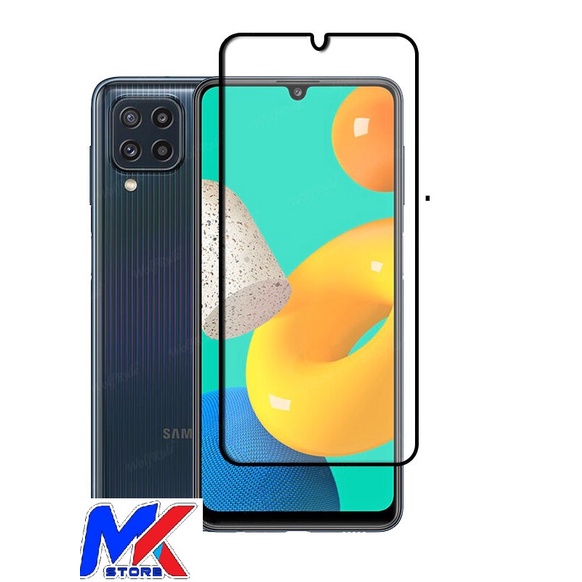Kính cường lực bảo vệ màn hình ĐT Samsung M31/M32 full màn hình full keo - tặng bộ giấy lau kính trị giá 10K