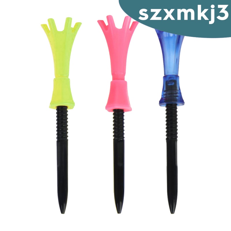[In stock] 3 Pieces Plastic Golf Tees Oriented Guide Rotatable Flex Tees Guide Tee
