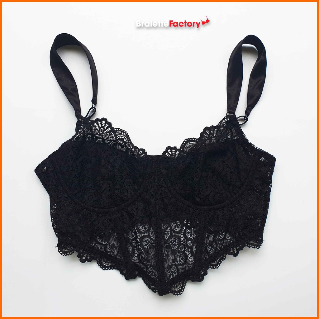 [Tặng mã 30k] Áo lót croptop BraletteFactory, áo lót ren mỏng sexy có gọng, mút lót, bralette hàng thiết kế [ mẫu N05] | BigBuy360 - bigbuy360.vn