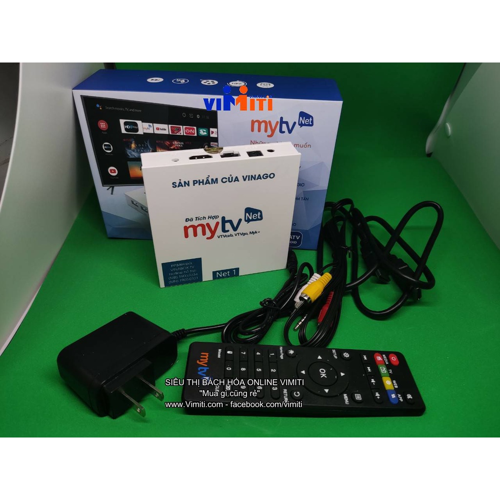 Tivi box và đầu thu kĩ thuật số Vinago My TV Net cấu hình ram 4gb, android 9.0 Rom 32gb, độ phân giải cao