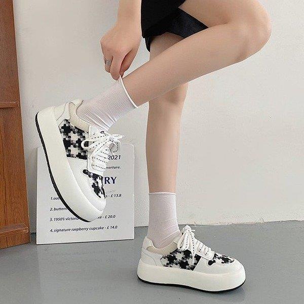 Giày thể thao nữ Ulzzang đế bánh mì vải mềm, giày sneaker nữ năng động trẻ trung hot trend đẹp