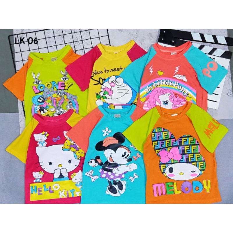 Bộ tay ngắn quần đùi bé gái thun cotton 4 chiều