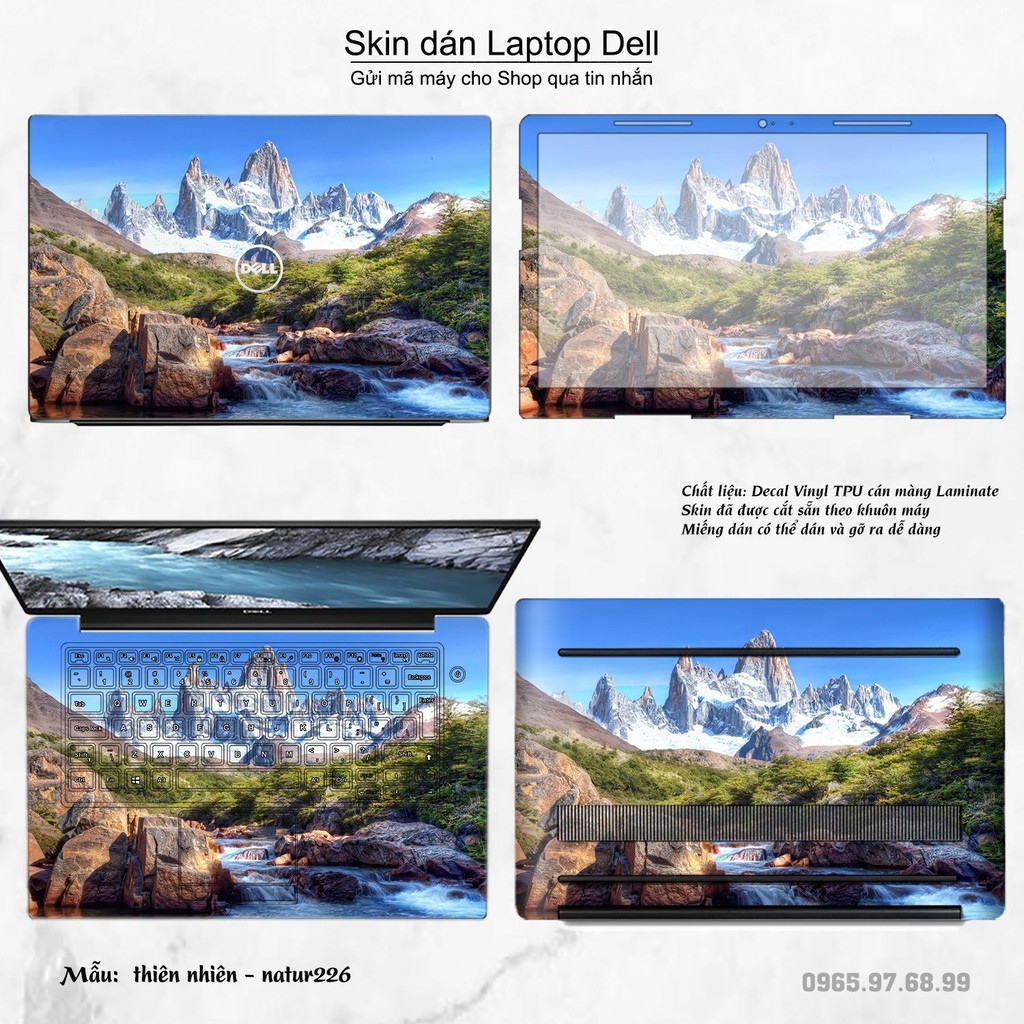 Skin dán Laptop Dell in hình thiên nhiên nhiều mẫu 9 (inbox mã máy cho Shop)