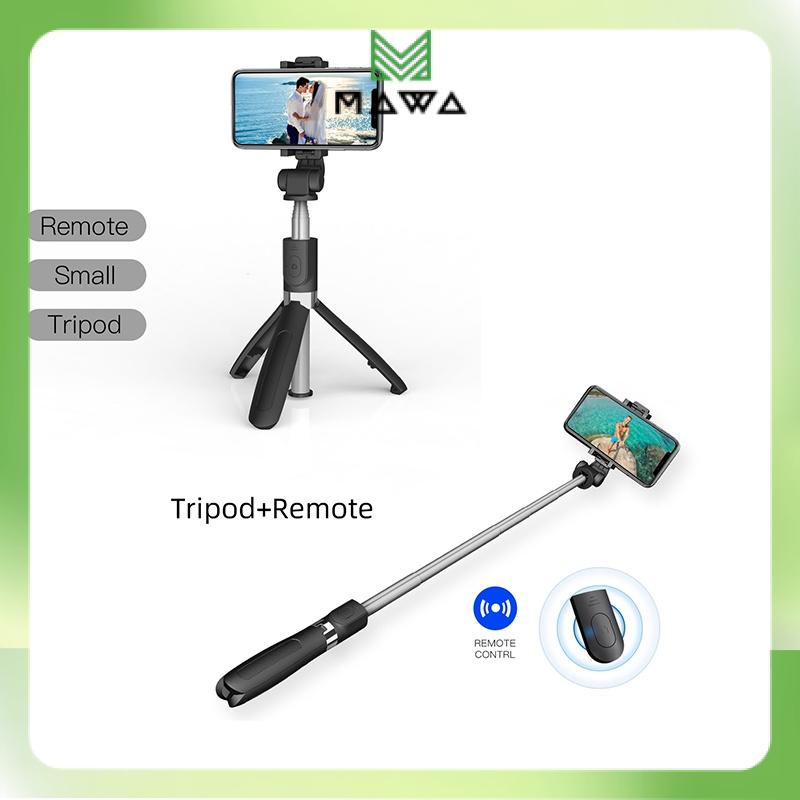 Tripod - Phụ kiện gậy chụp ảnh tự sướng 3 chân Bluetooth L01 có remote chụp hình bluetooth, đầu xẹp điện thoại xoay 360
