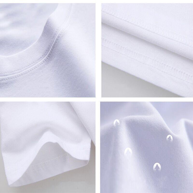 Áo thun cotton in logo đơn giản size S-5XL cho nam và nữ