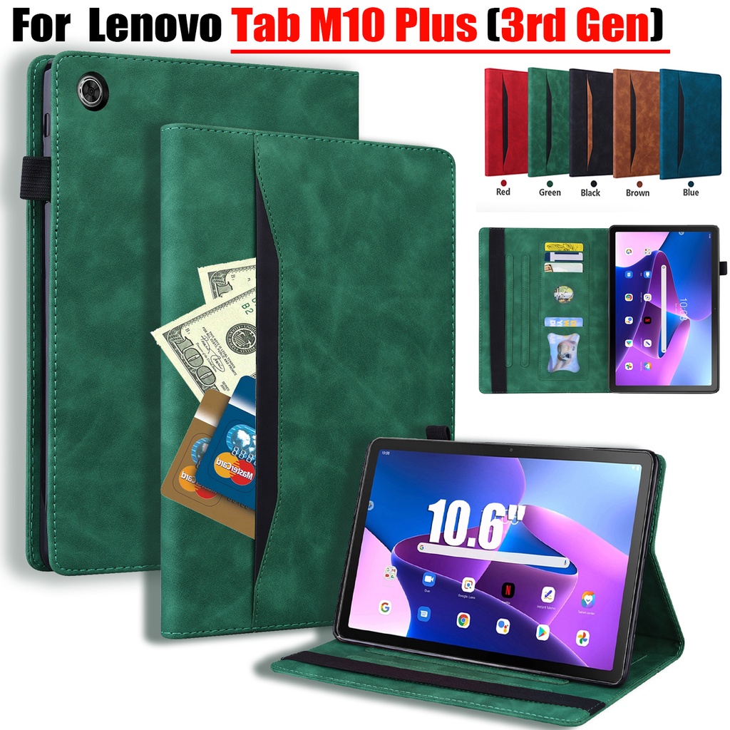 Ốp Bao Da Máy Tính Bảng Dạng Ví Cho Lenovo Tab M10 Plus (Third Generation) 10.61 "TabM10 Plus Gen3 2