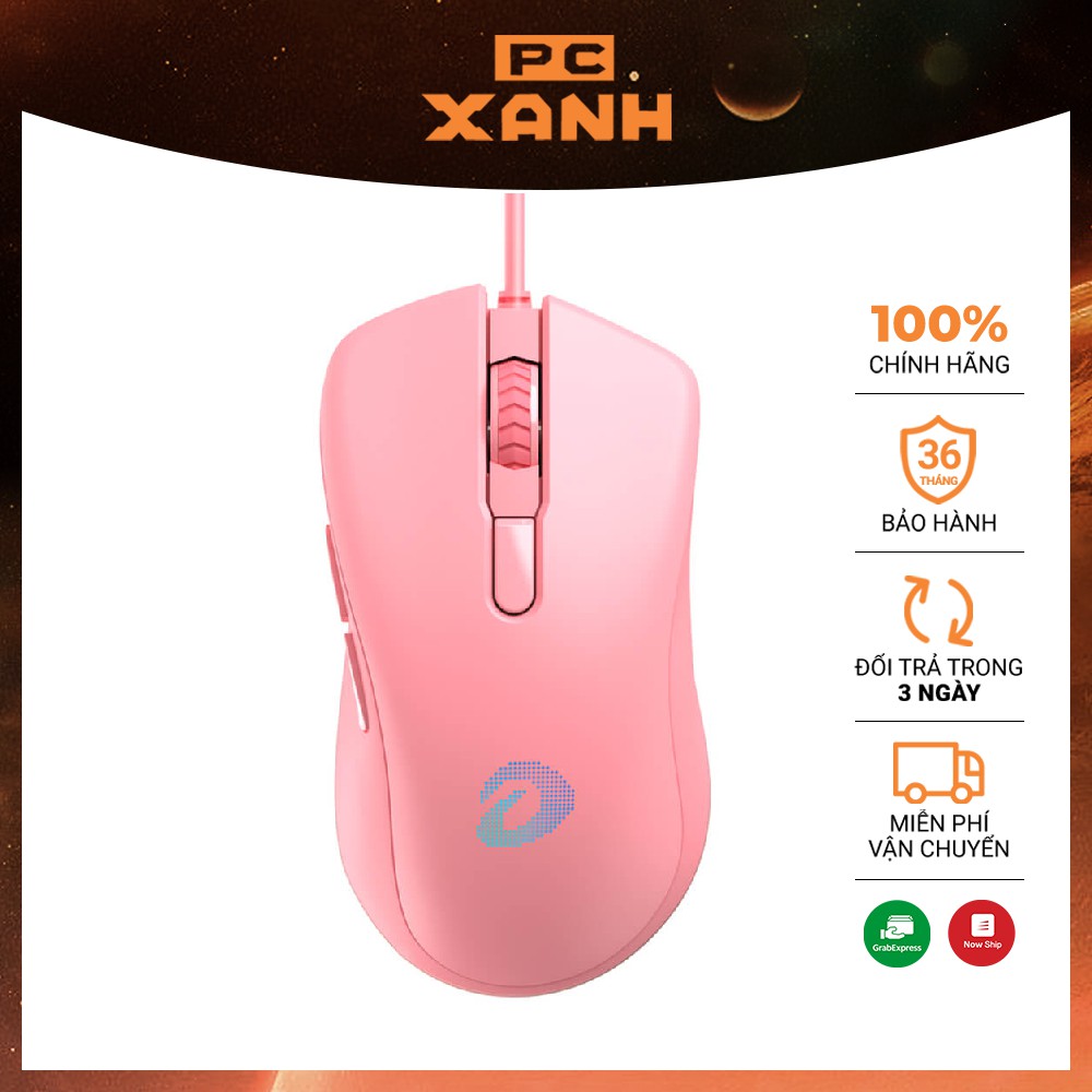 [Mã 159ELSALE hoàn 7% đơn 300K] Chuột máy tính Dareu EM908 Pink USB chuột Gaming chính hãng Dareu