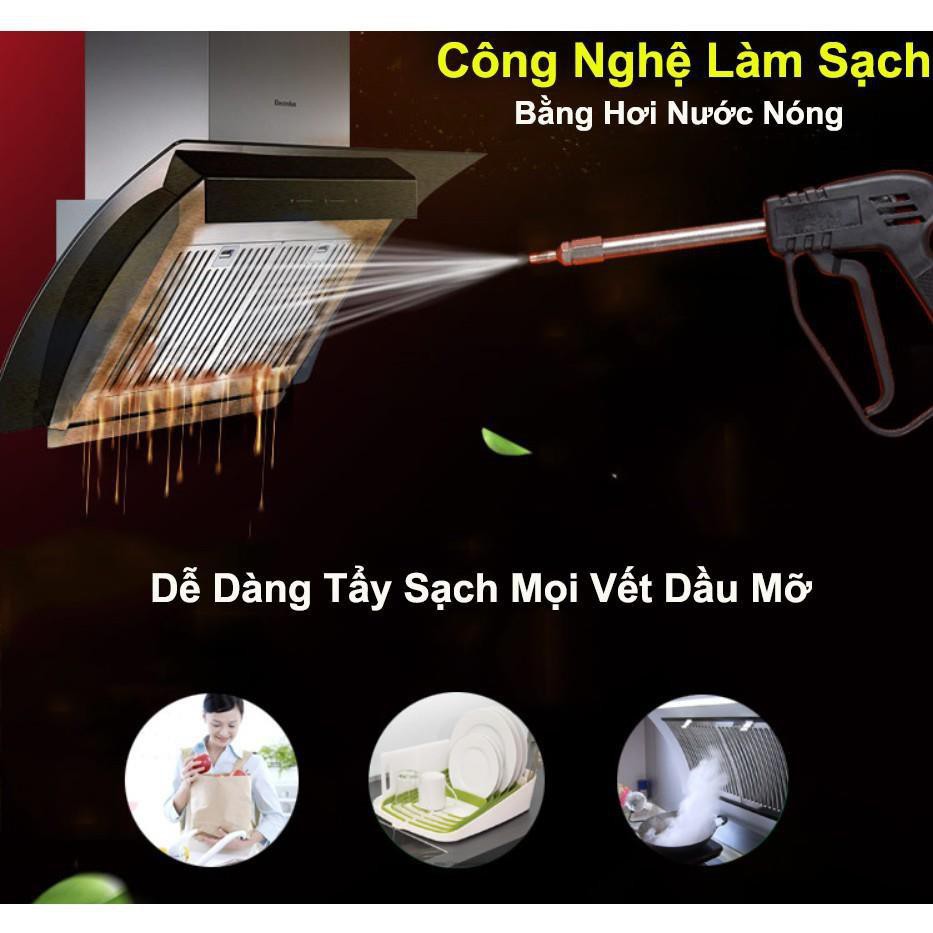Máy Phun Xịt Rửa Xe Hơi Nước Nóng Mini 2600W