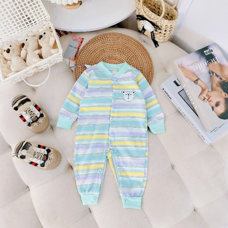 Body Dài Tay Sơ Sinh Vải Cotton, Nhiều Mẫu Cho Bé Trai Bé Gái DK