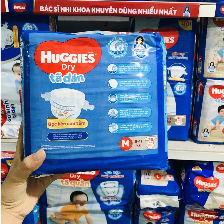 Tả Dán Huggies M26/M48 ( Dành cho trẻ 6-11kg )