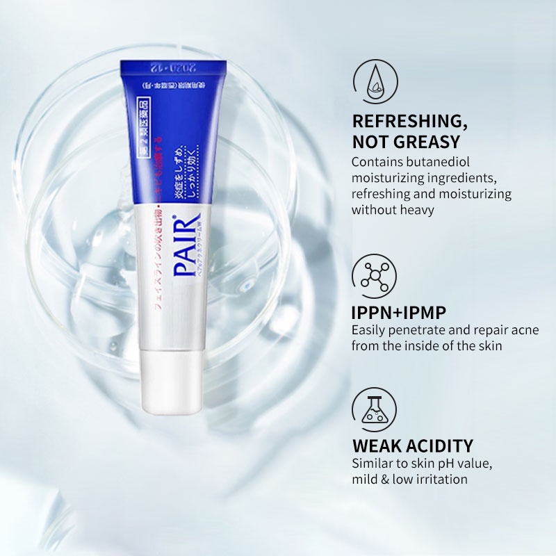 LION PAIR Anti-Acne Cream 24g Chống viêm Kem sửa chữa